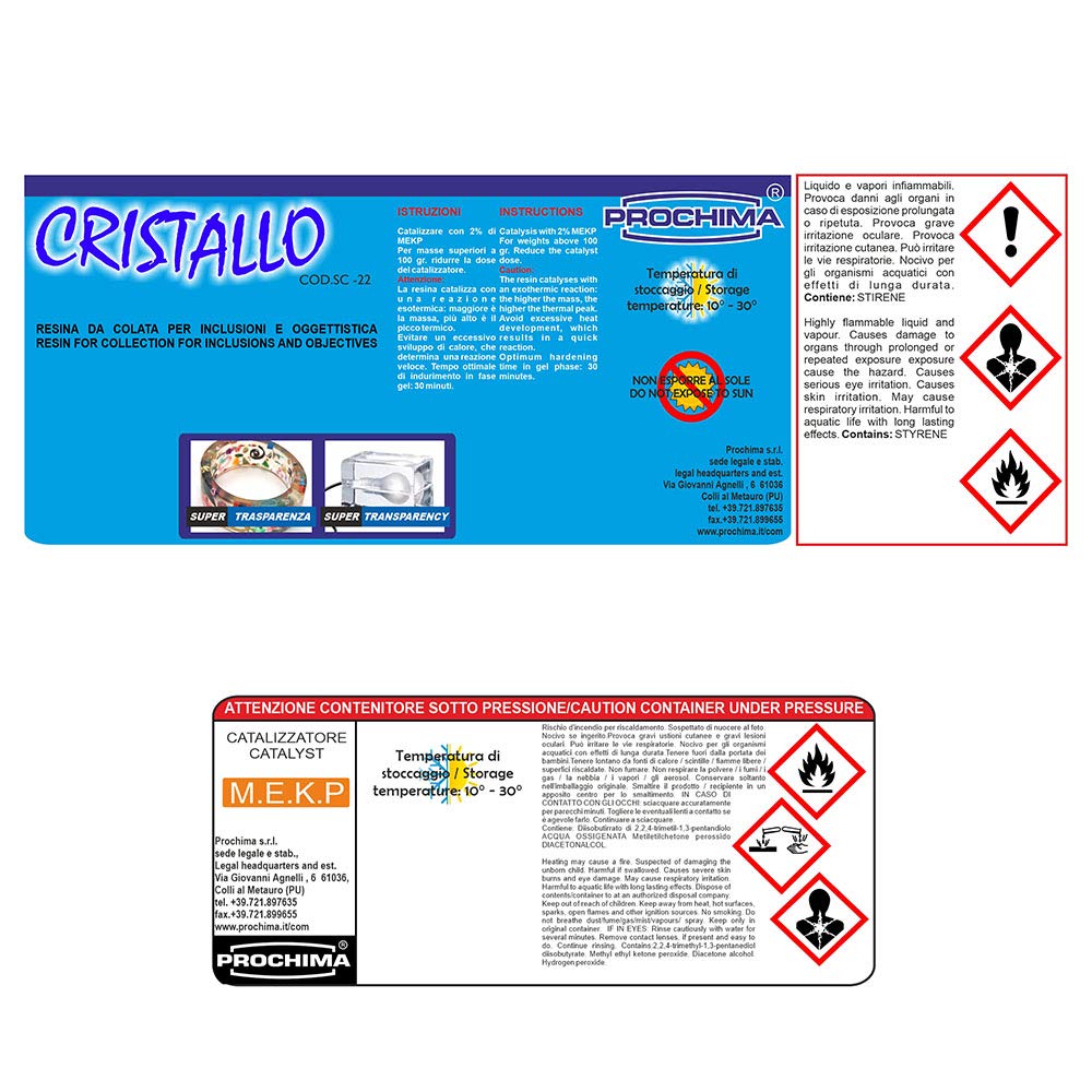 prochima-sc-22-resina-poliestere-cristallo-trasparente-da-1-kg-catalizzatore image 2
