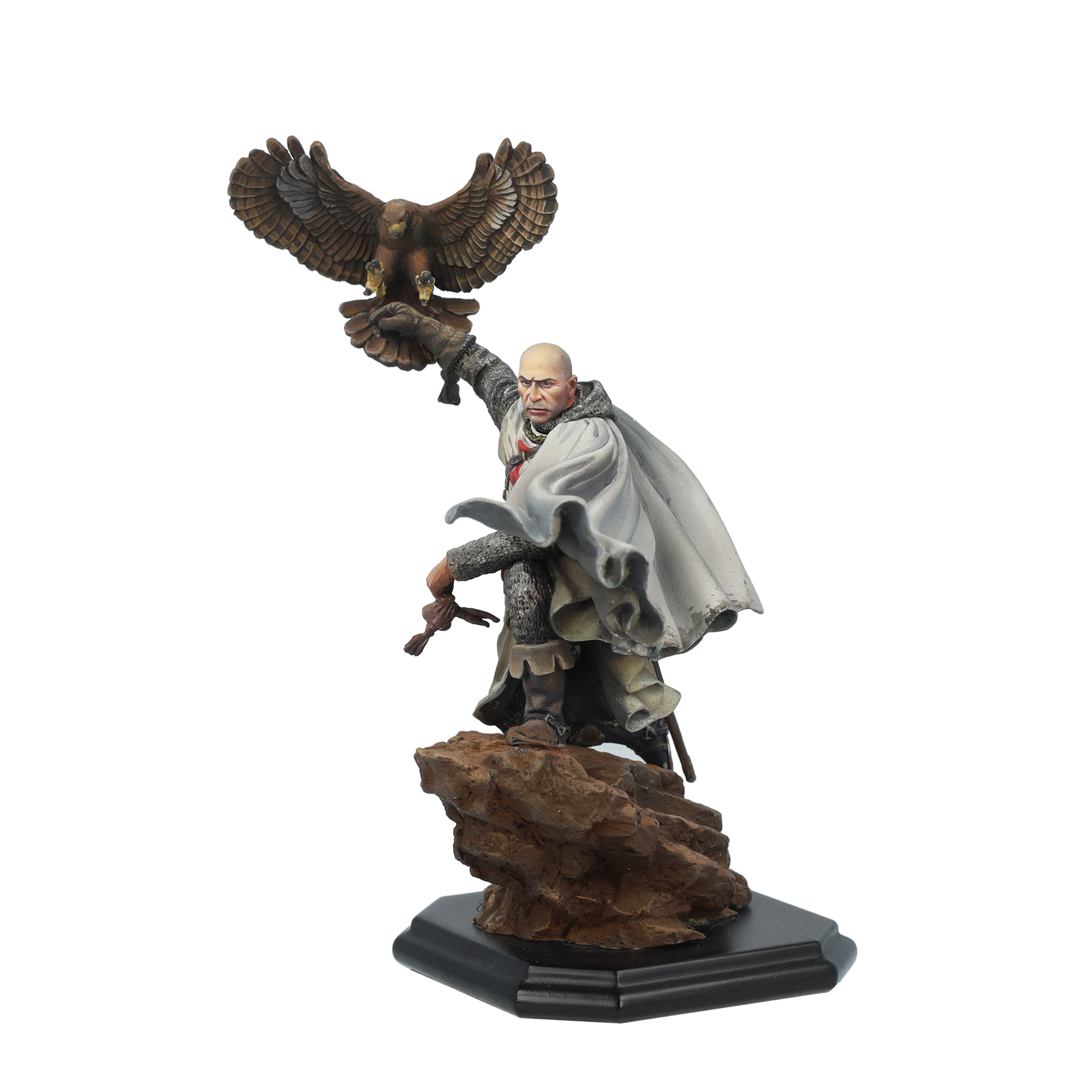 scale75-medieval-hunter-figura-in-metallo-bianco-75mm-fantasy-con-cane image 8