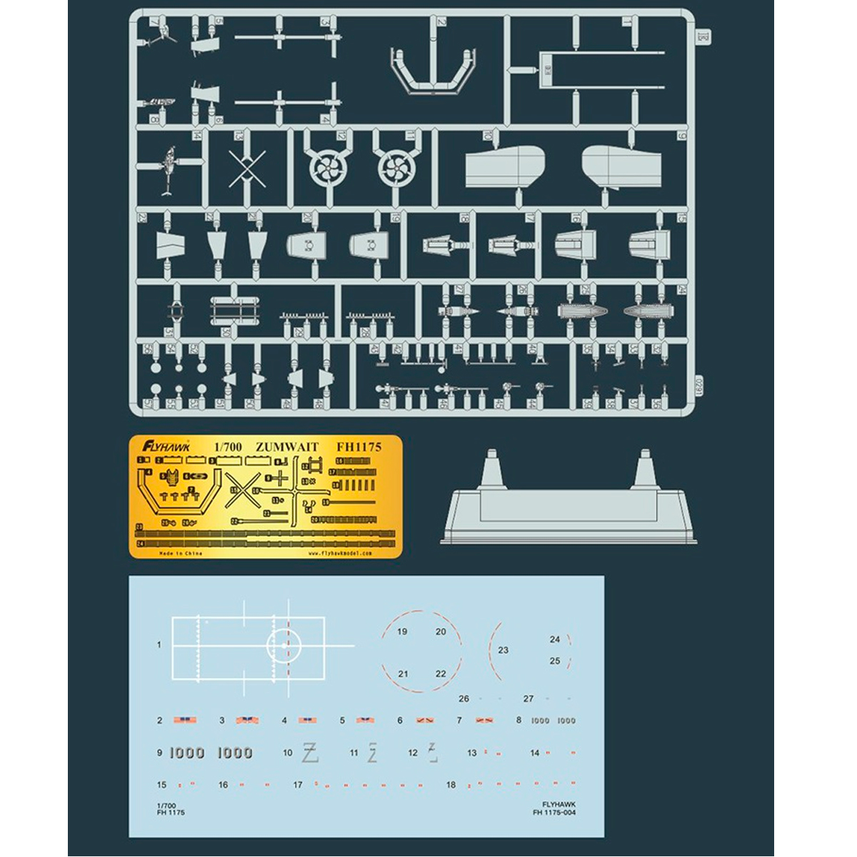 ak-interactive-1-700-uss-zumwalt-ddg-1000-full-hull-kit-cacciatorpediniere-missi image 5
