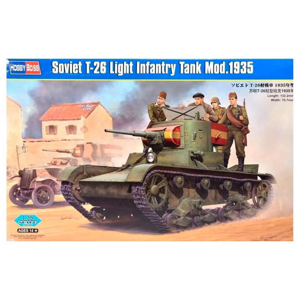 ak-interactive-soviet-t-26-light-infantry-tank-mod-1935-scala-1-35 image 1