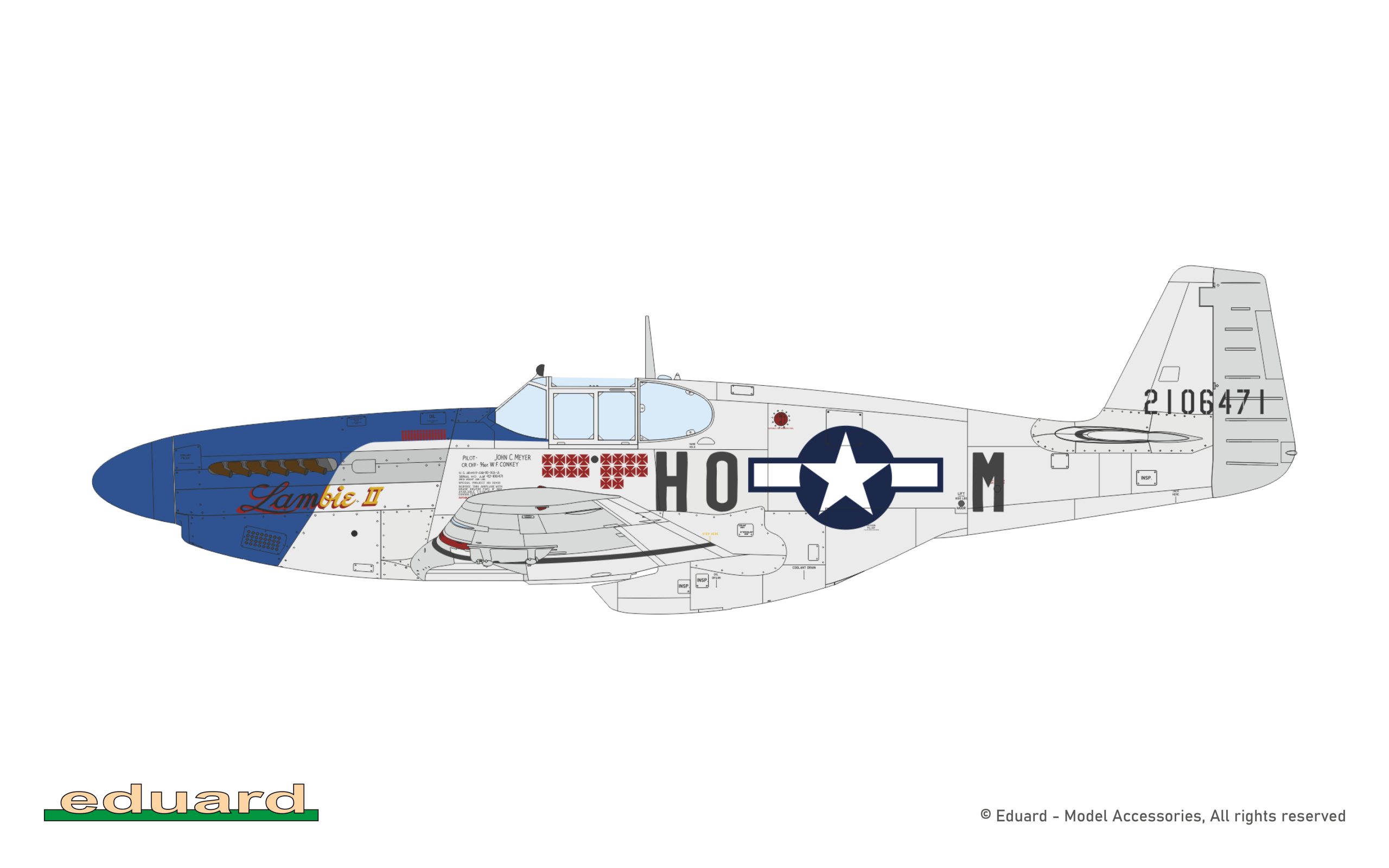ak-interactive-1-48-p-51b-c-mustang-birdcage-canopy-tettuccio-di-ricambio image 6