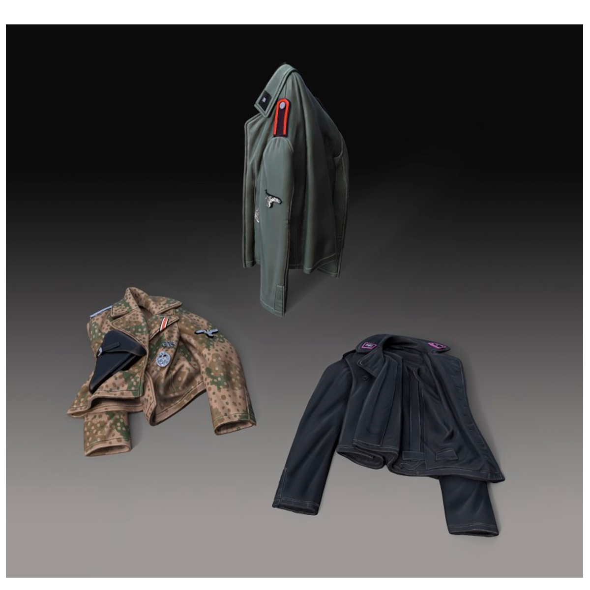 ak-interactive-german-tanker-jackets-set-wwii-1-35 image 1