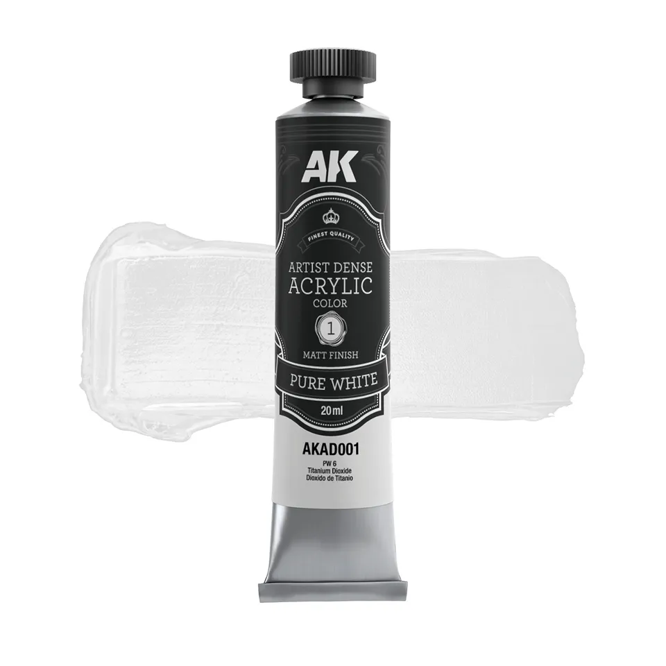 ak-interactive-bianco-puro-colore-acrilico-denso-artistico-per-modellismo-e-bell image 1
