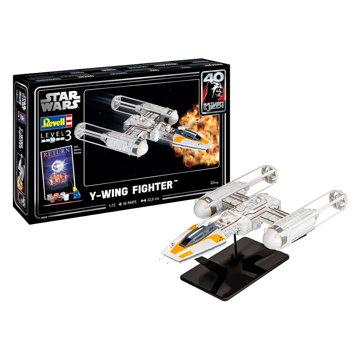 ak-interactive-1-72-gift-set-y-wing-fighter-kit-modellismo-da-costruire-e-diping image 2