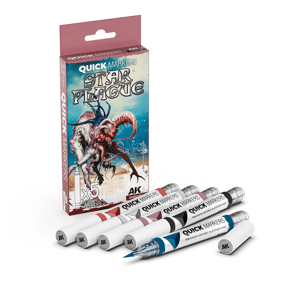 ak-interactive-plaga-espacial-set-di-pennarelli-quick-marker-per-modellismo image 1
