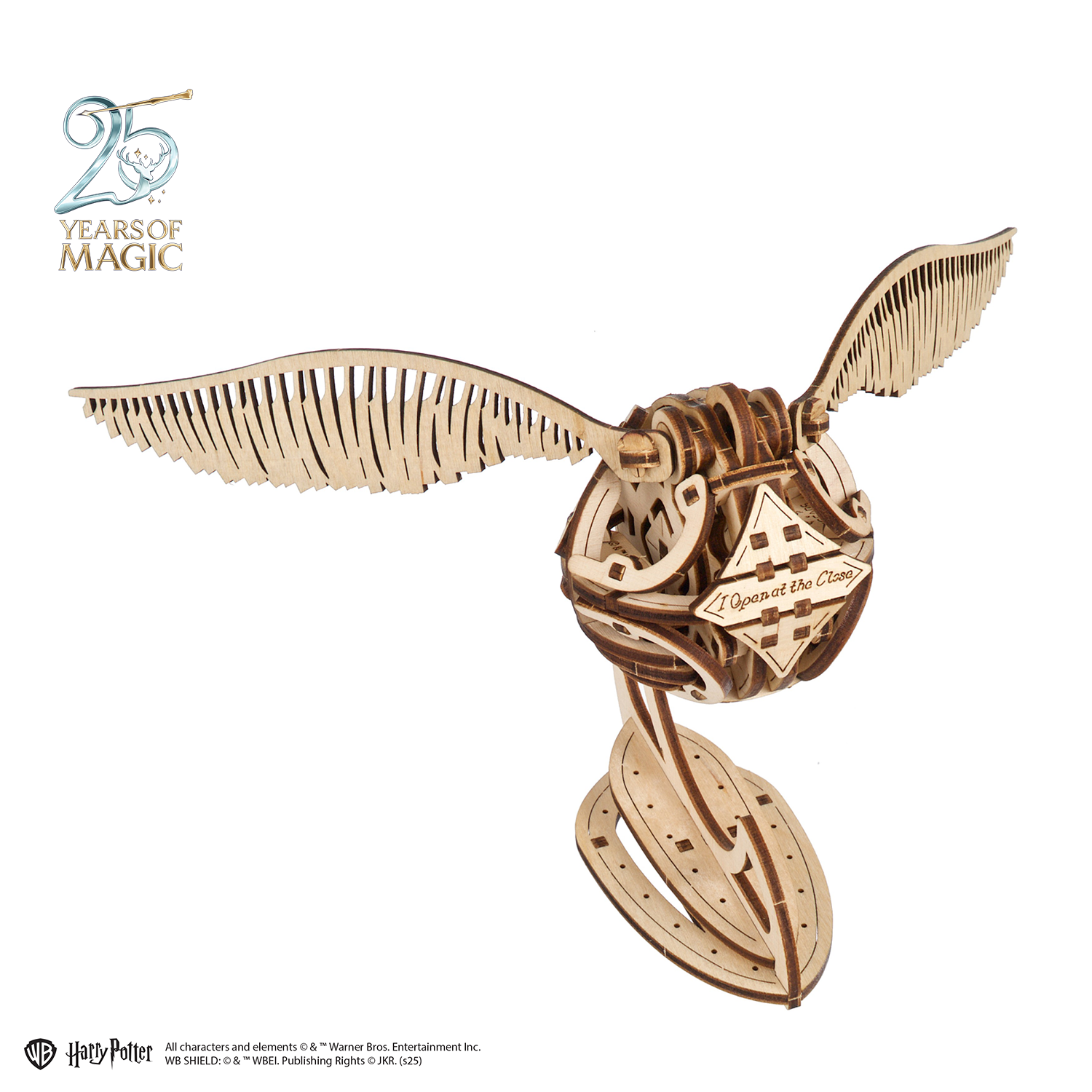 ugears-golden-snitch-harry-potter-boccino-d-oro-modellino-in-legno-3d image 1
