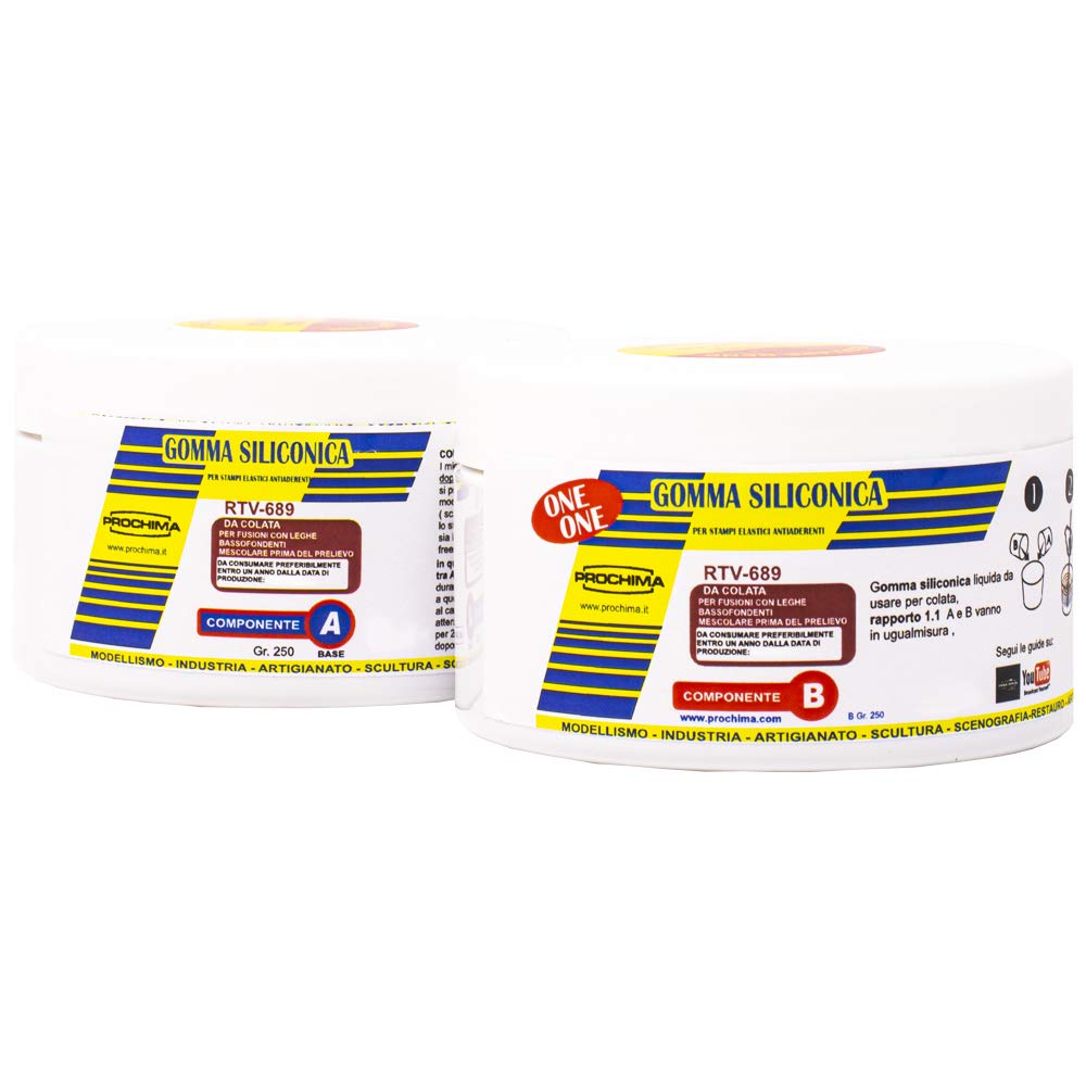 prochima-gs550-rtv-689-gomma-siliconica-rtv-1-1-a-b-da-500-gr image 1