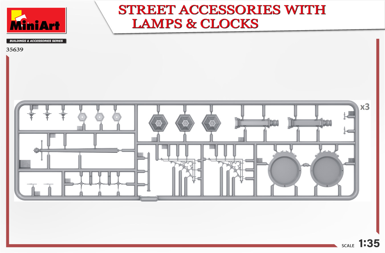 ak-interactive-1-35-street-accessories-with-lamps-clocks-set-di-accessori-per-di image 5