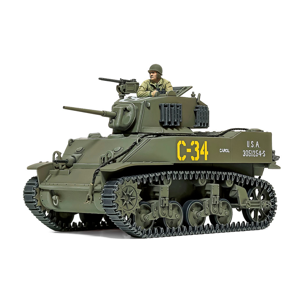 ak-interactive-1-48-u-s-light-tank-m5a1-stuart-kit-carro-armato-americano-scala- image 2