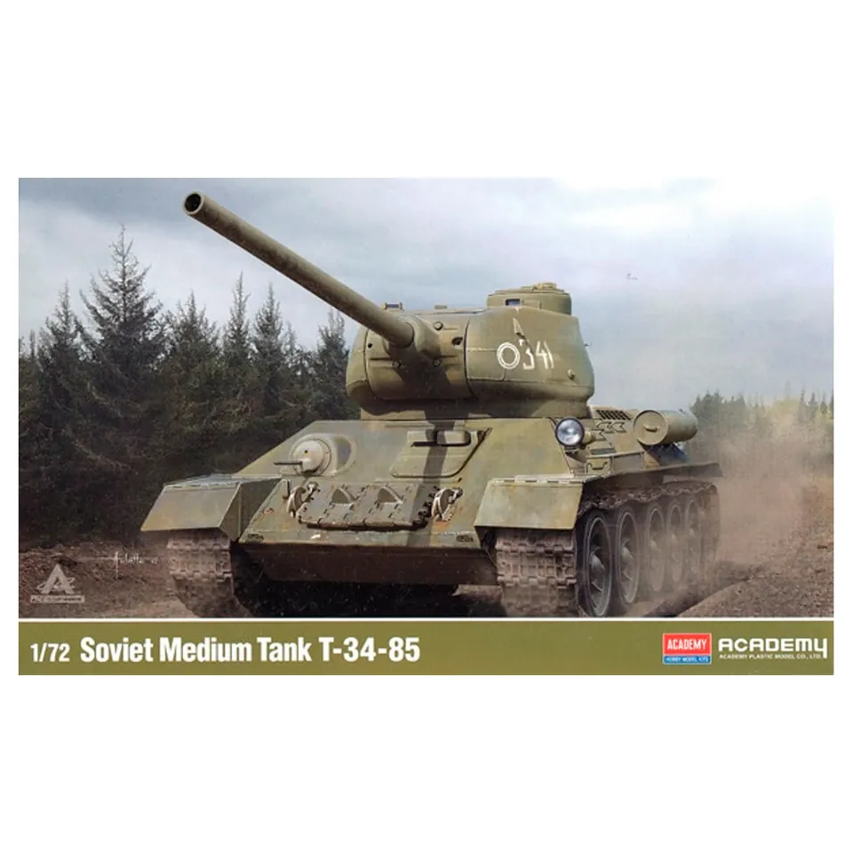 ak-interactive-1-72-soviet-medium-tank-t-34-85-kit-modello-in-resina image 1