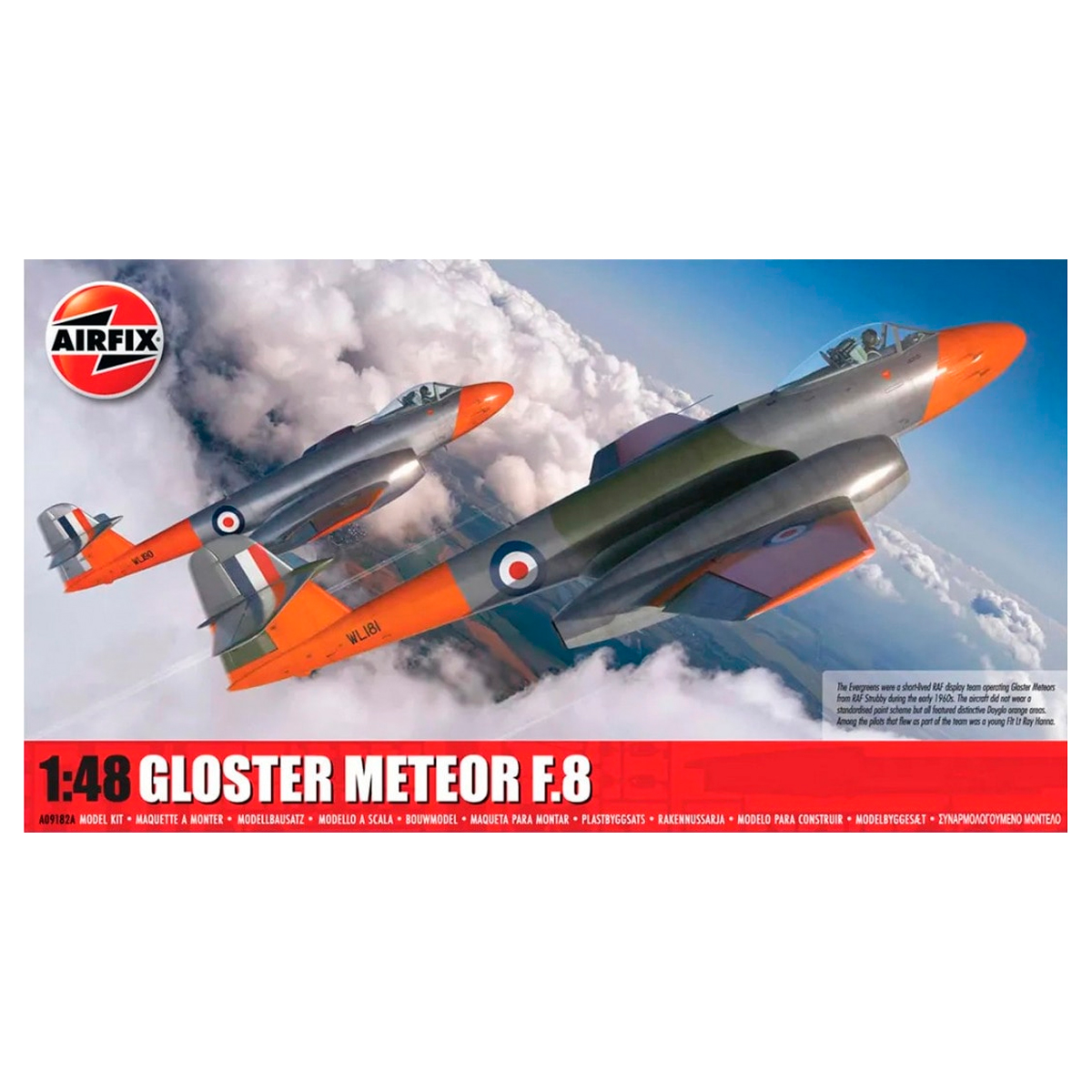 ak-interactive-gloster-meteor-f-8-scala-1-48-kit-aereo-da-costruire-e-dipingere image 1