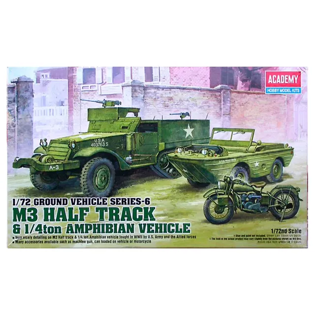 ak-interactive-m3-halftrack-1-4ton-amphibian-vehicle-ground-vehicle-series-6-sca image 1