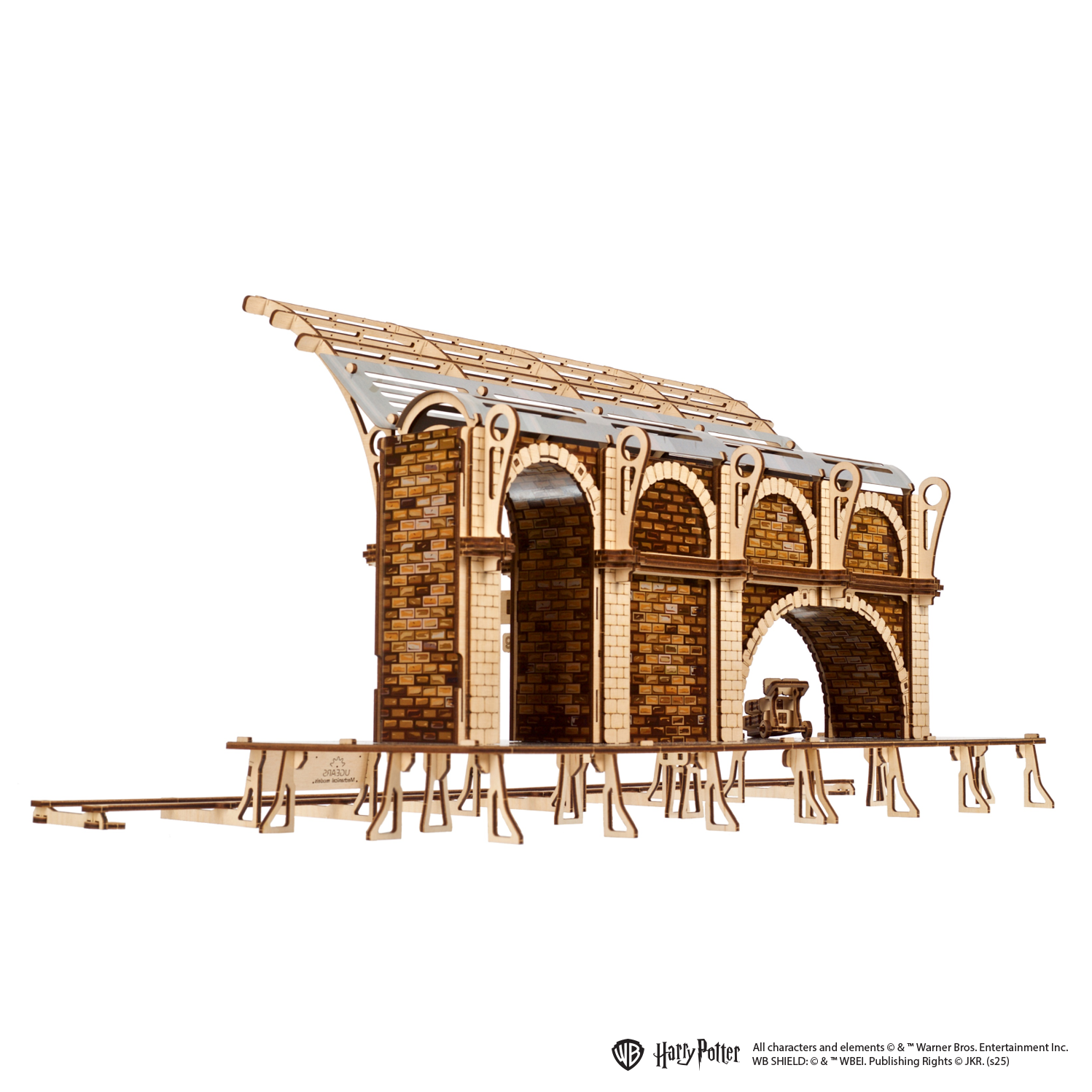 ugears-platform-9-binario-9-harry-potter-in-legno-da-costruire-king-s-cross image 3