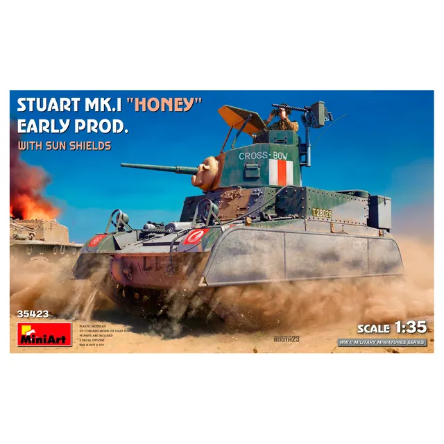 ak-interactive-1-35-stuart-mk-i-honey-early-prod-con-sun-shields-kit-modellismo image 1