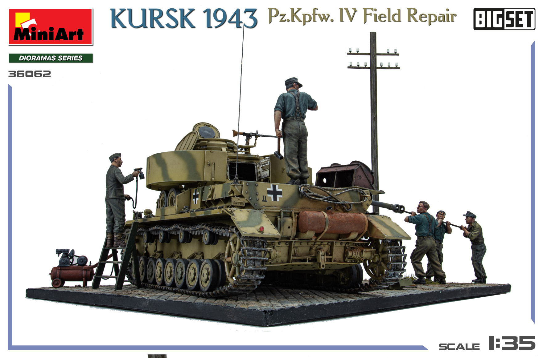 ak-interactive-1-35-kursk-1943-pz-kpfw-iv-field-repair-big-set image 5