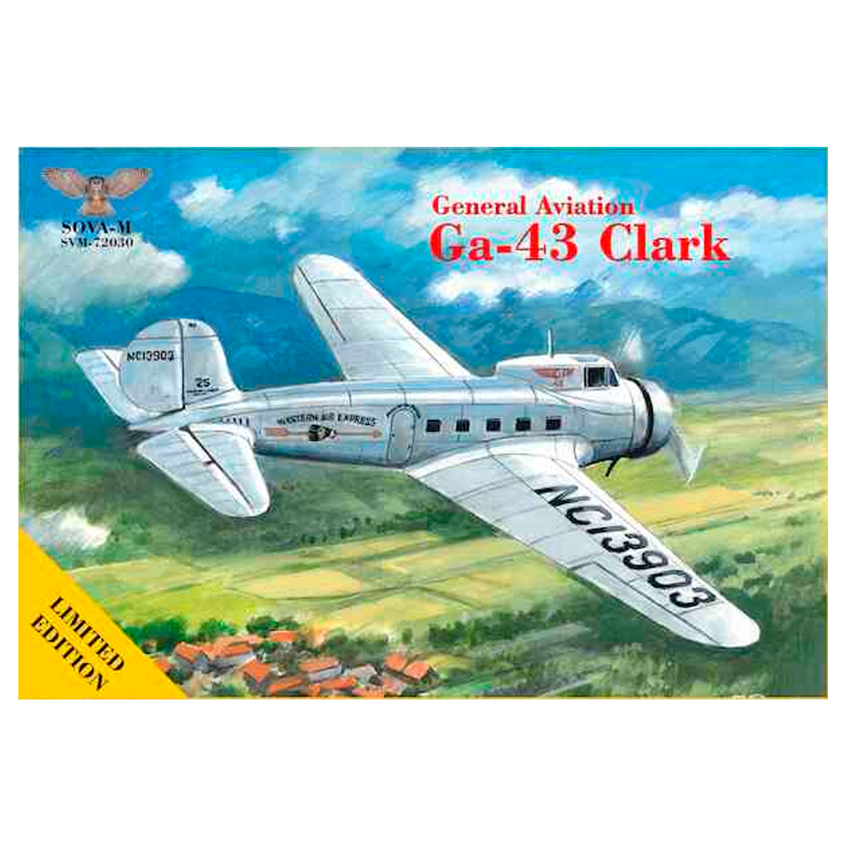 sova-m-general-aviation-ga-43-clark-1-72-kit-aereo-ak-interactive image 1
