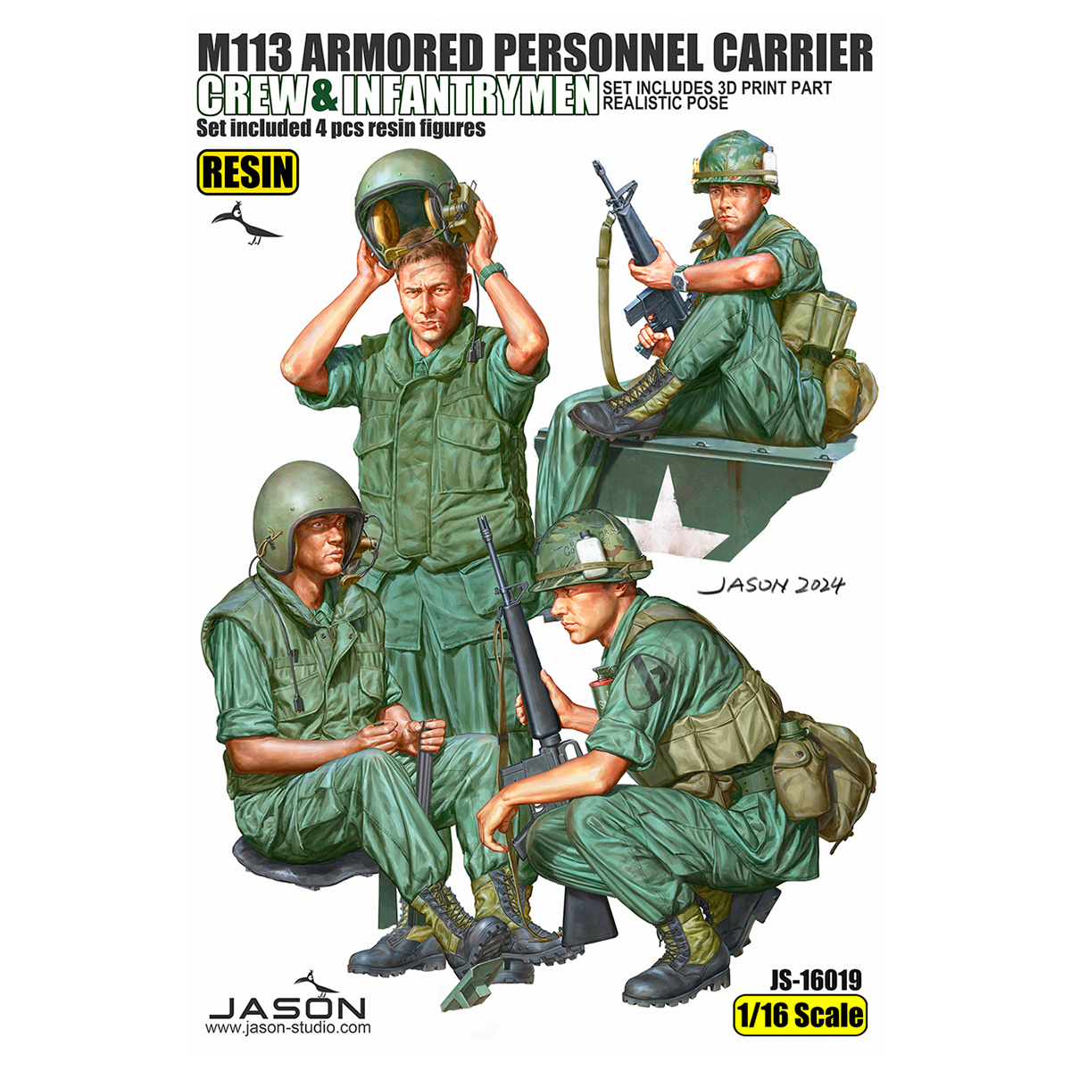ak-interactive-1-16-equipaggio-e-fanteria-m113-apc-set-figurine-armored-personne image 1