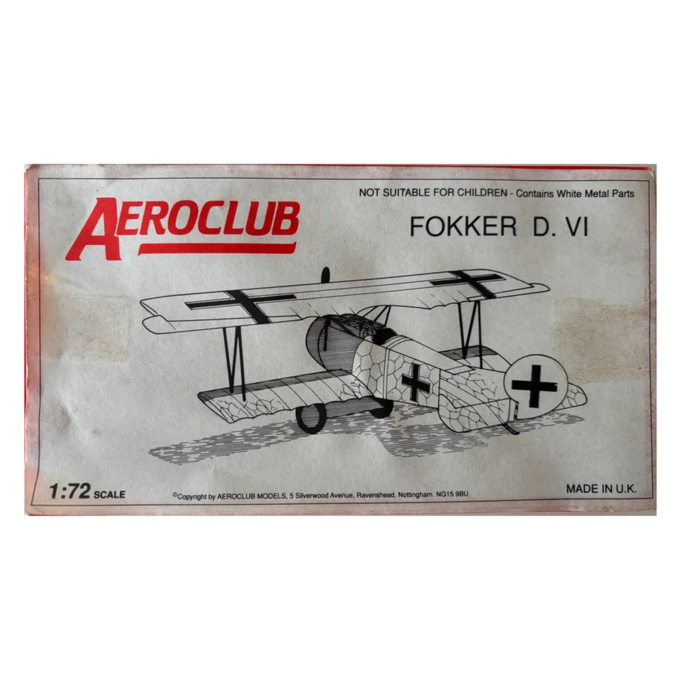 ak-interactive-1-72-fokker-d-vi-aereo-da-montare-e-dipingere image 1