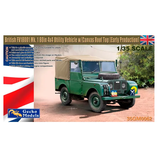 ak-interactive-1-35-british-fv18001-mk-1-80in-4-4-utility-vehicle-w-canvas-roof- image 1