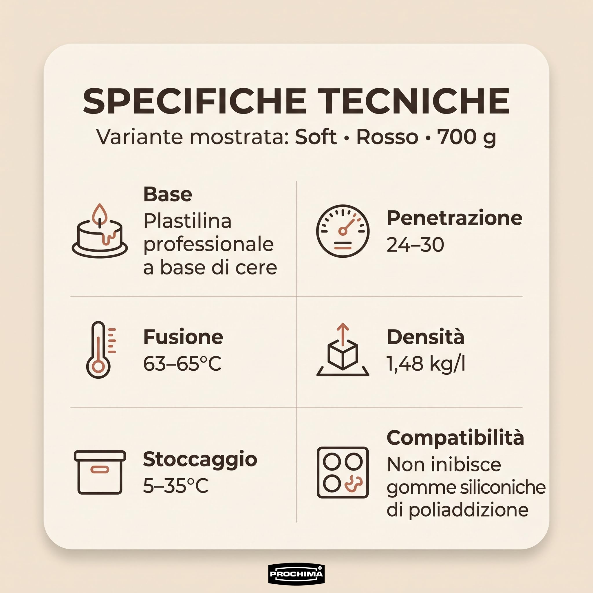 prochima-masterclay-wax-soft-plastilina-a-cera-rossa-senza-zolfo-per-modelli-e-c image 6