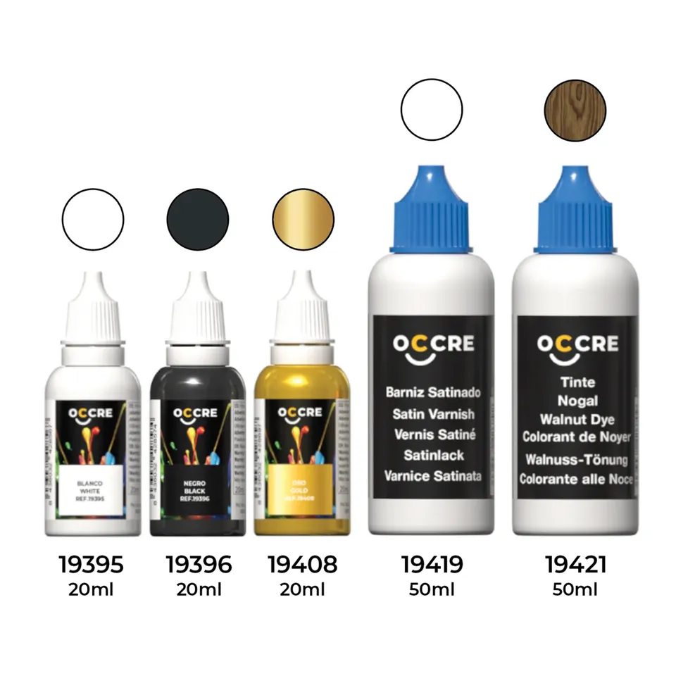occre-pack-colori-acrilici-black-swan-cigno-nero-5-vasetti image 1