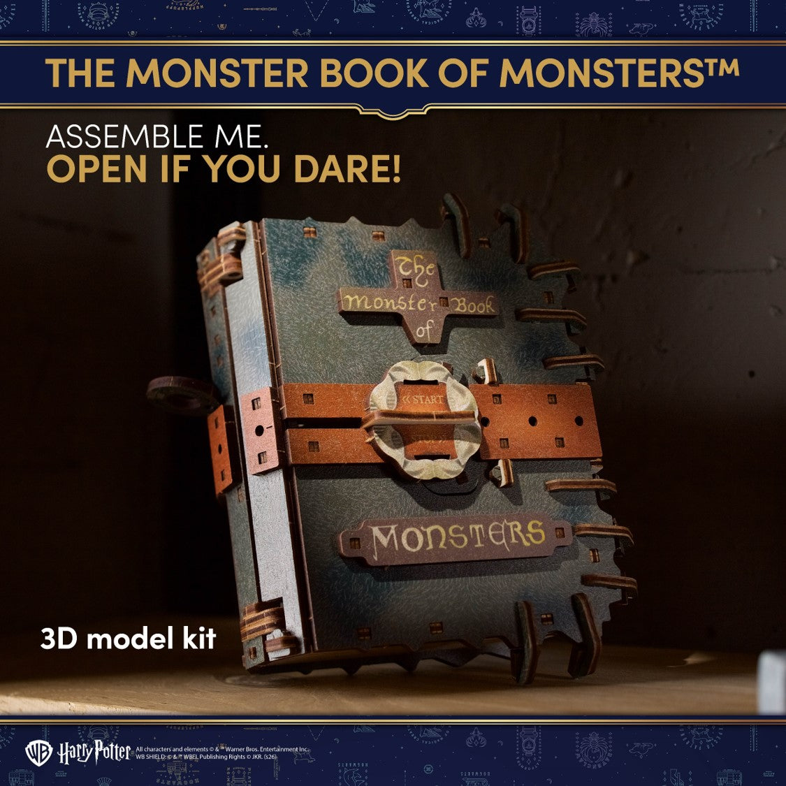 ugears-the-monster-book-of-monsters-puzzle-3d-in-legno-harry-potter-serie-harry- image 8