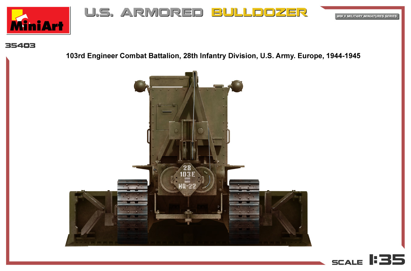ak-interactive-1-35-u-s-armored-bulldozer-modello-da-costruire-e-dipingere image 4