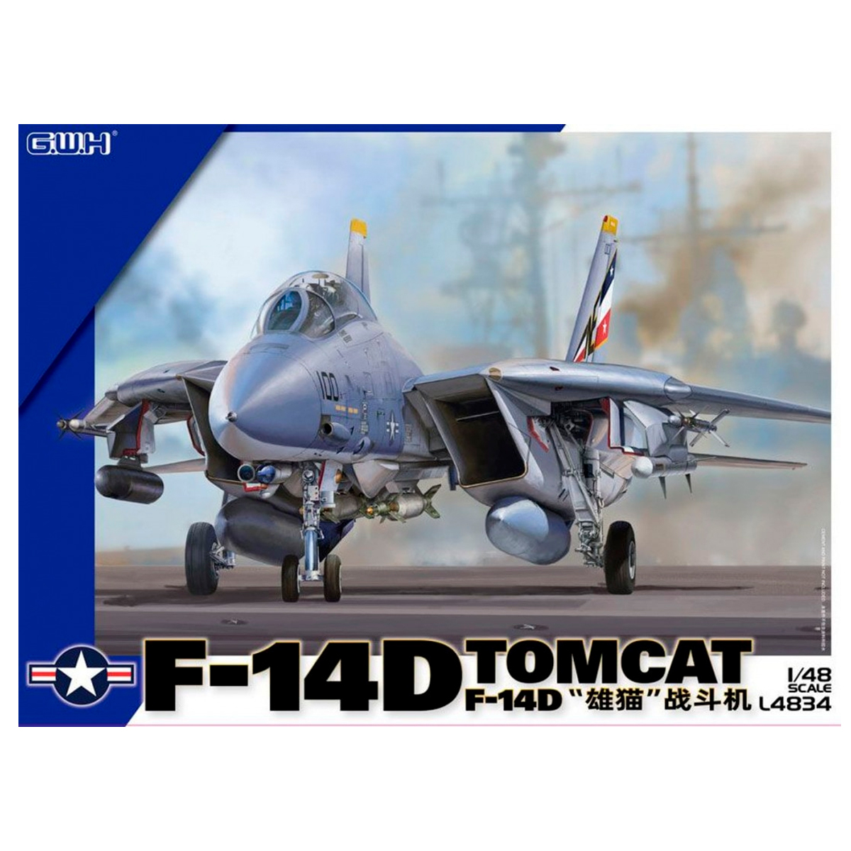 ak-interactive-us-navy-f-14d-tomcat-1-48-kit-modellismo-aereo image 1