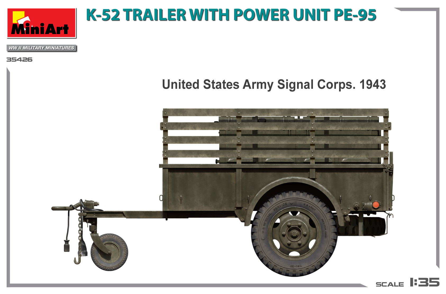ak-interactive-1-35-k-52-trailer-w-power-unit-pe-95 image 2