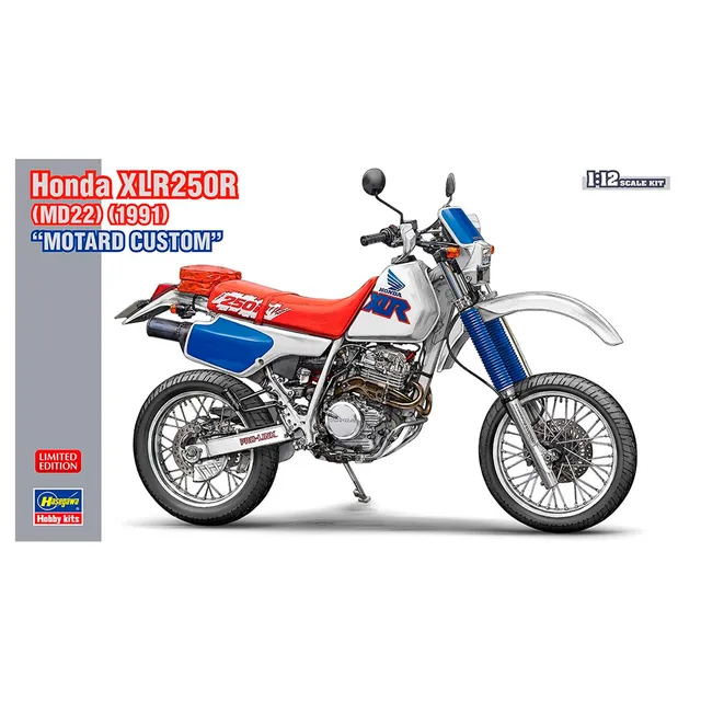 ak-interactive-1-12-honda-xlr250r-md22-1991-motard-custom-kit-motocicletta image 1