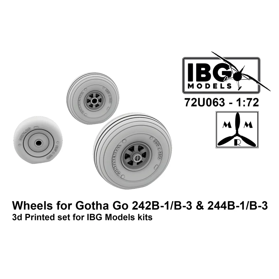 ak-interactive-1-72-ruote-per-gotha-go-242b-1-b-3-244b-1-b-3-set-di-ruote-in-res image 1