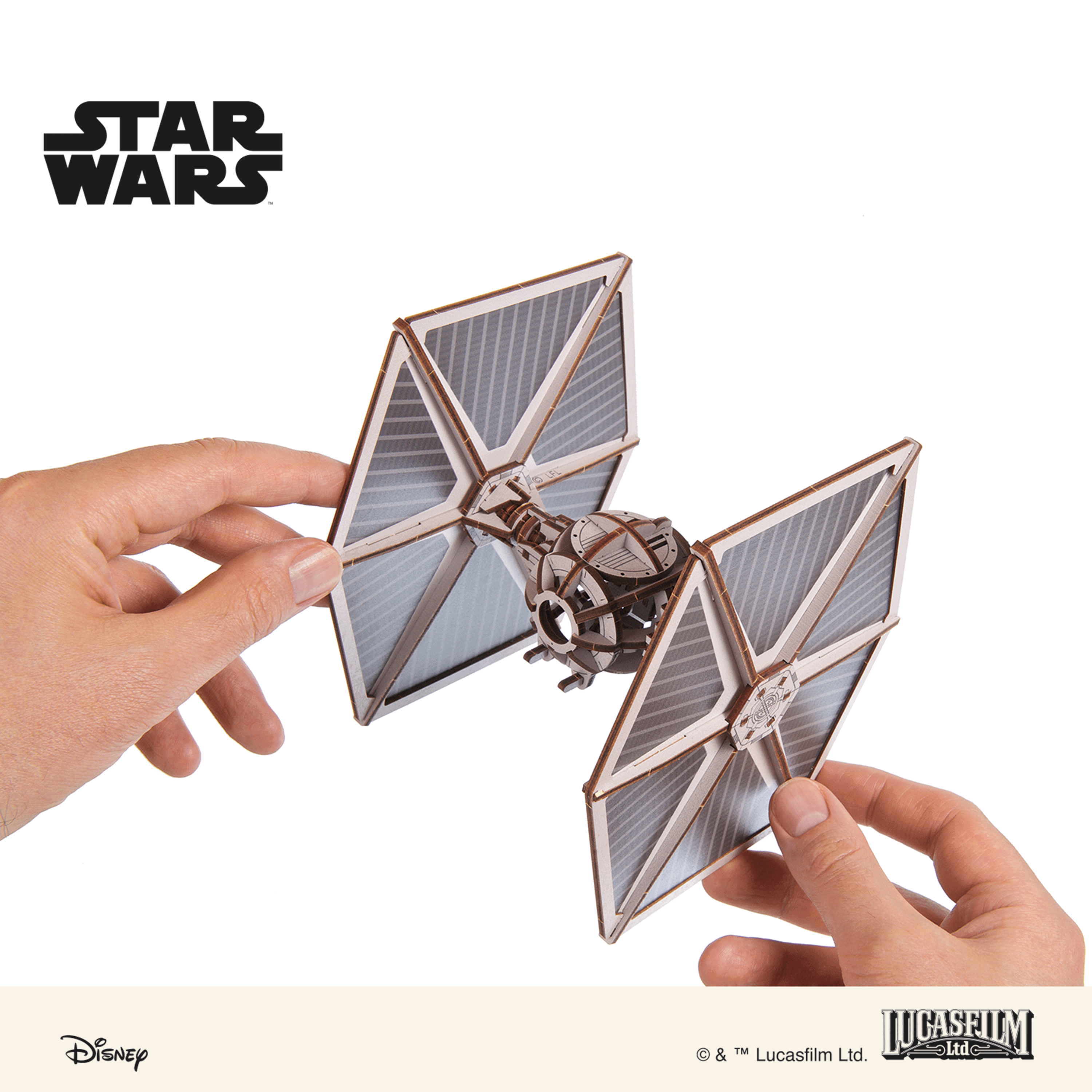 ugears-tie-fighter-star-wars-kit-modellismo-legno-meccanico image 5