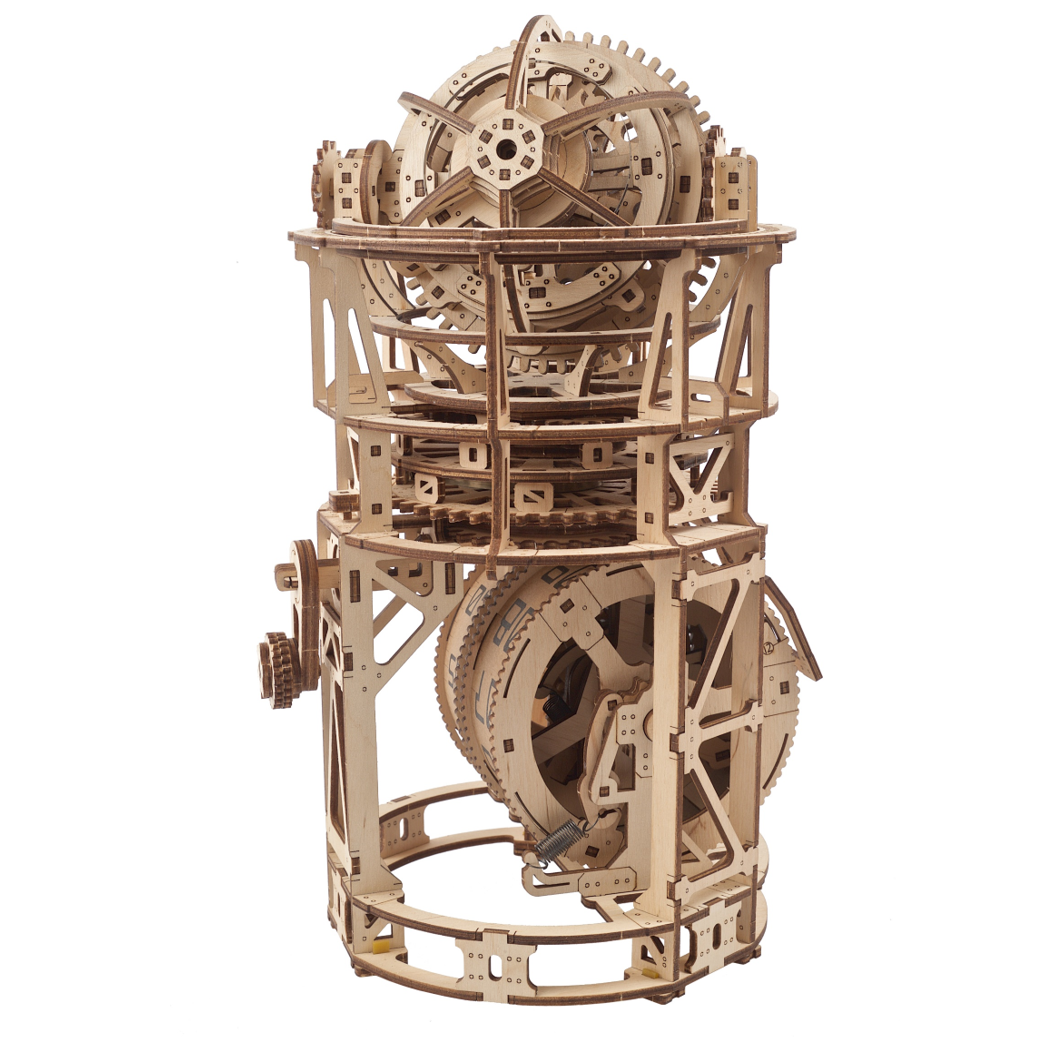 ugears-sky-watcher-tourbillon-table-clock-orologio-meccanico-da-tavolo-da-costru image 3