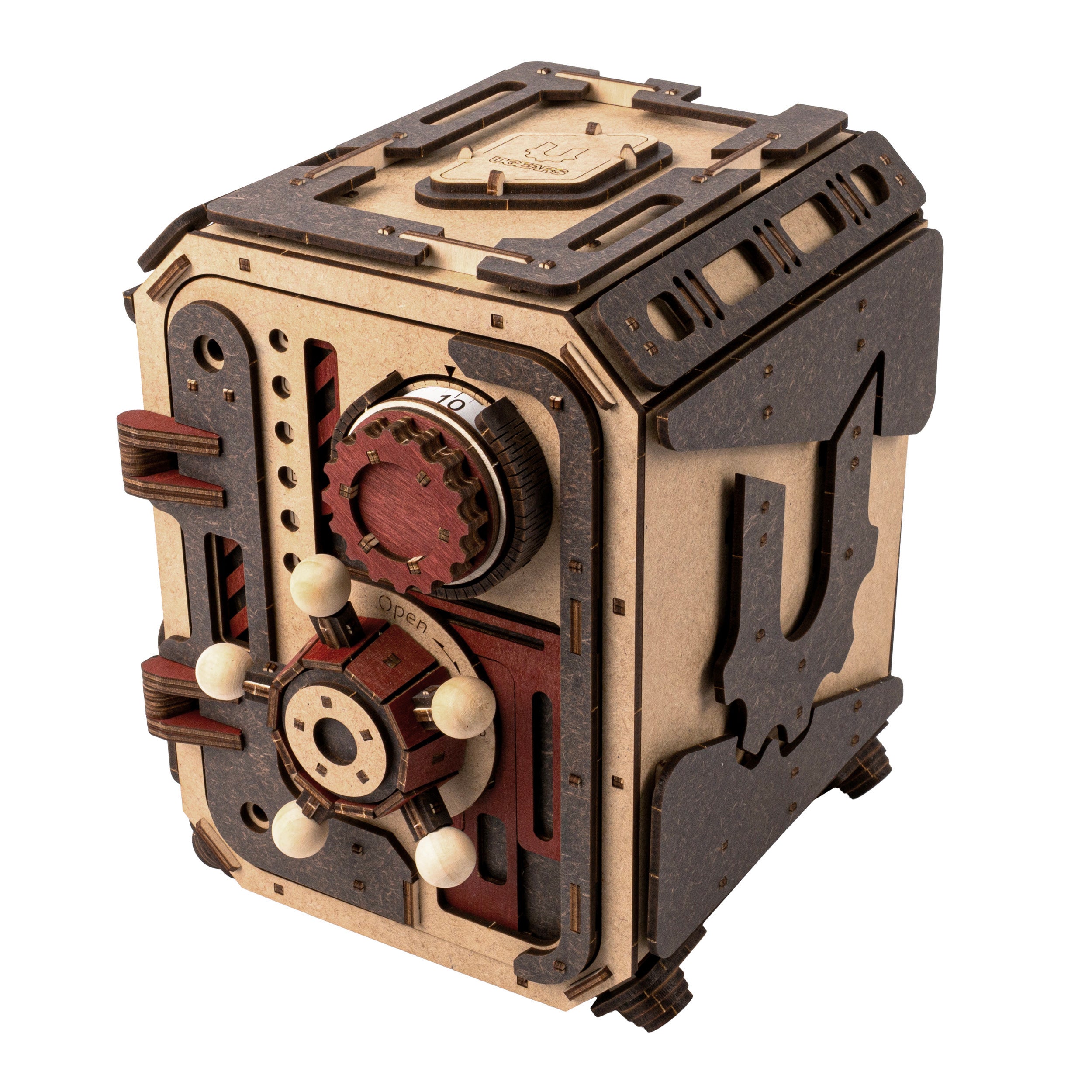 ugears-safe-too-cassaforte-in-legno-a-combinazione-a-quadrante-3d-nuova-generazi image 1