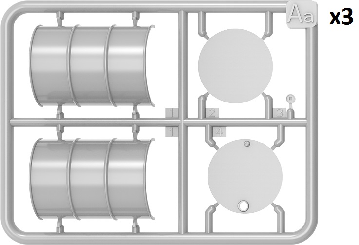 ak-interactive-1-24-fuel-oil-drums-1930-50-s-set-2 image 2