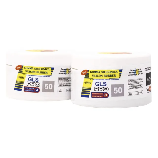 prochima-gls-pro-50-a-b-silicone-liquido-al-platino-per-stampi-grigio-500-g image 1