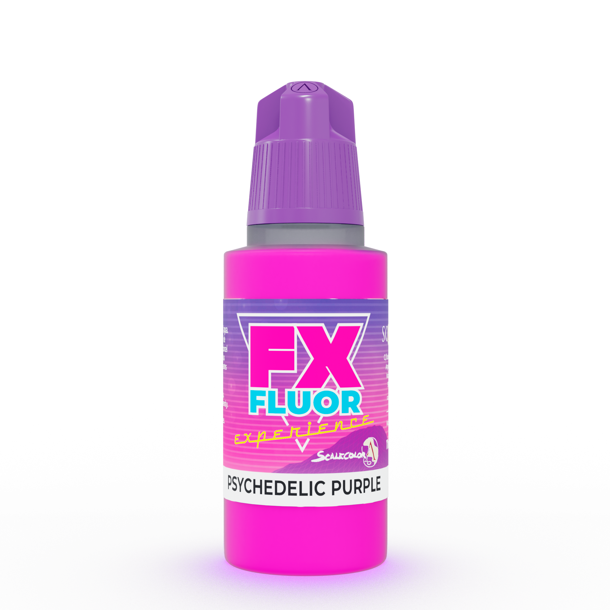 scale75-scalecolor-psychedelic-purple-pittura-acrilica-mate-uv-17-ml-viola-fluo image 1