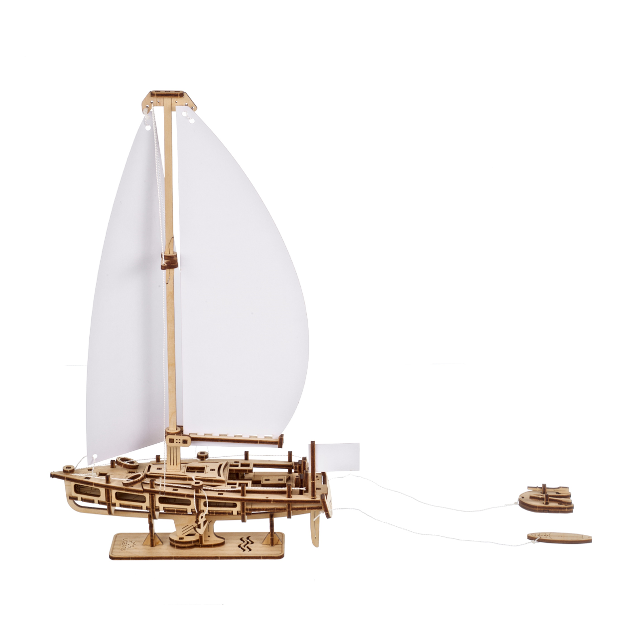 ugears-ocean-beauty-yacht-kit-modellismo-barca-a-vela-in-legno-u-mini image 2