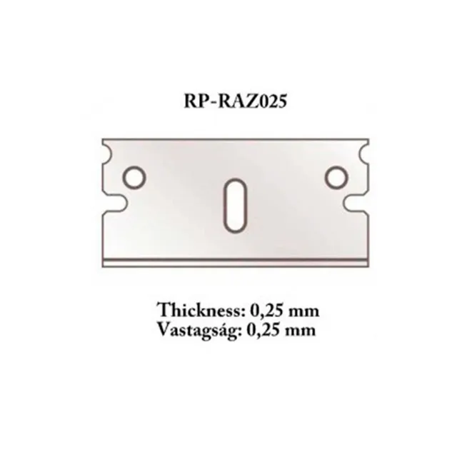 ak-interactive-cuchilla-razor-0-25-mm-per-ingletadora-lama-di-ricambio-5-pezzi image 1