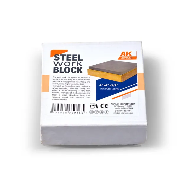 ak-interactive-bloque-de-acero-blocco-d-acciaio-per-modellismo image 1