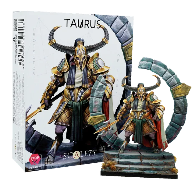 scale75-zodiac-mystic-signs-taurus-miniatura-fantasy-in-resina-da-montare-e-dipi image 1
