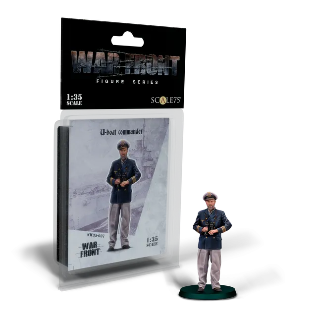 scale75-warfront-u-boat-commander-figura-resina-1-35-da-montare image 1