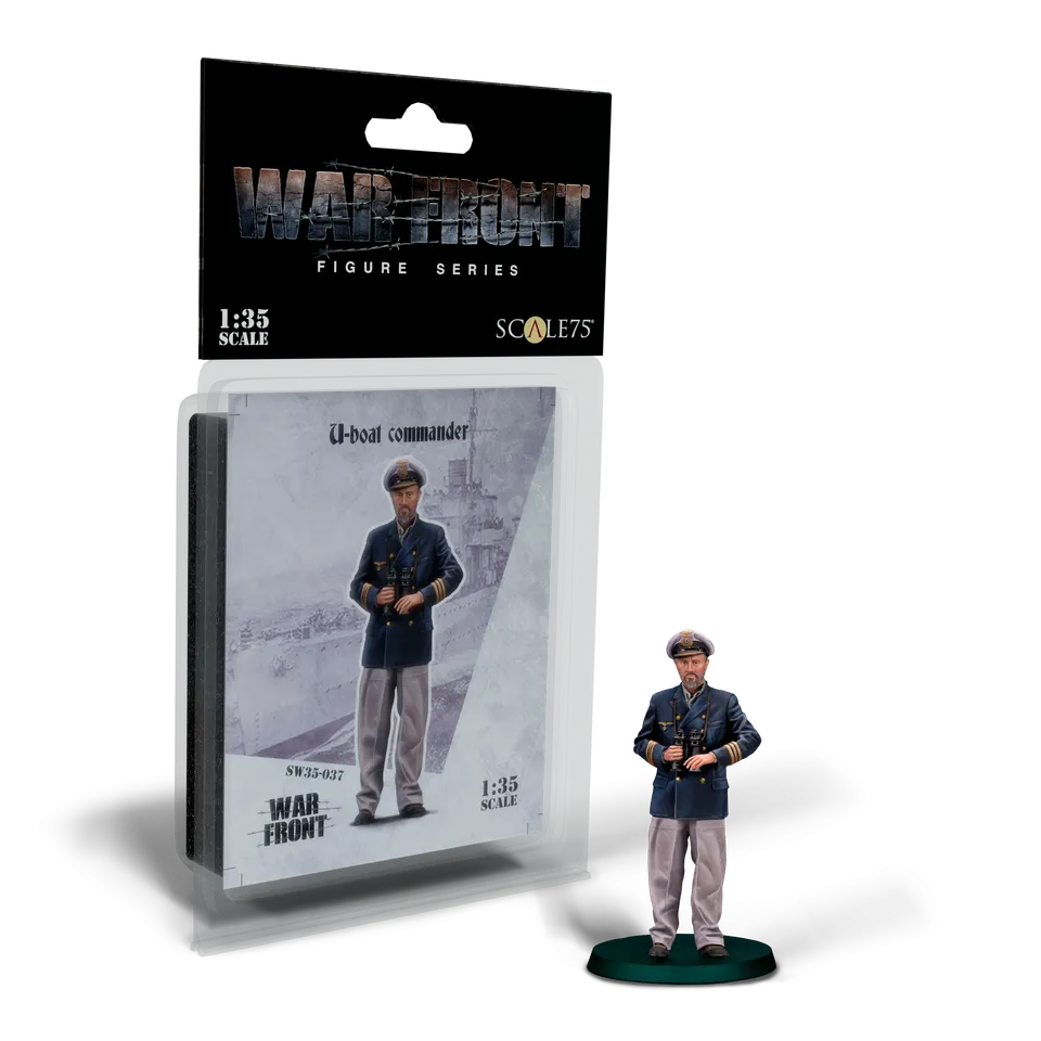 scale75-warfront-u-boat-commander-figura-resina-1-35-da-montare image 1