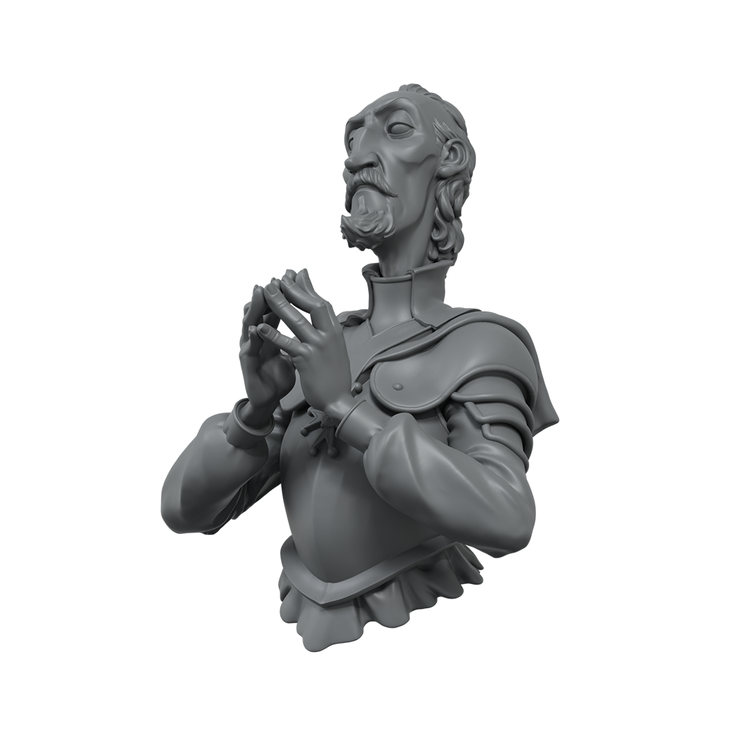 scale75-cardinal-busto-1-12-in-resina-di-alta-qualit-da-dipingere image 2