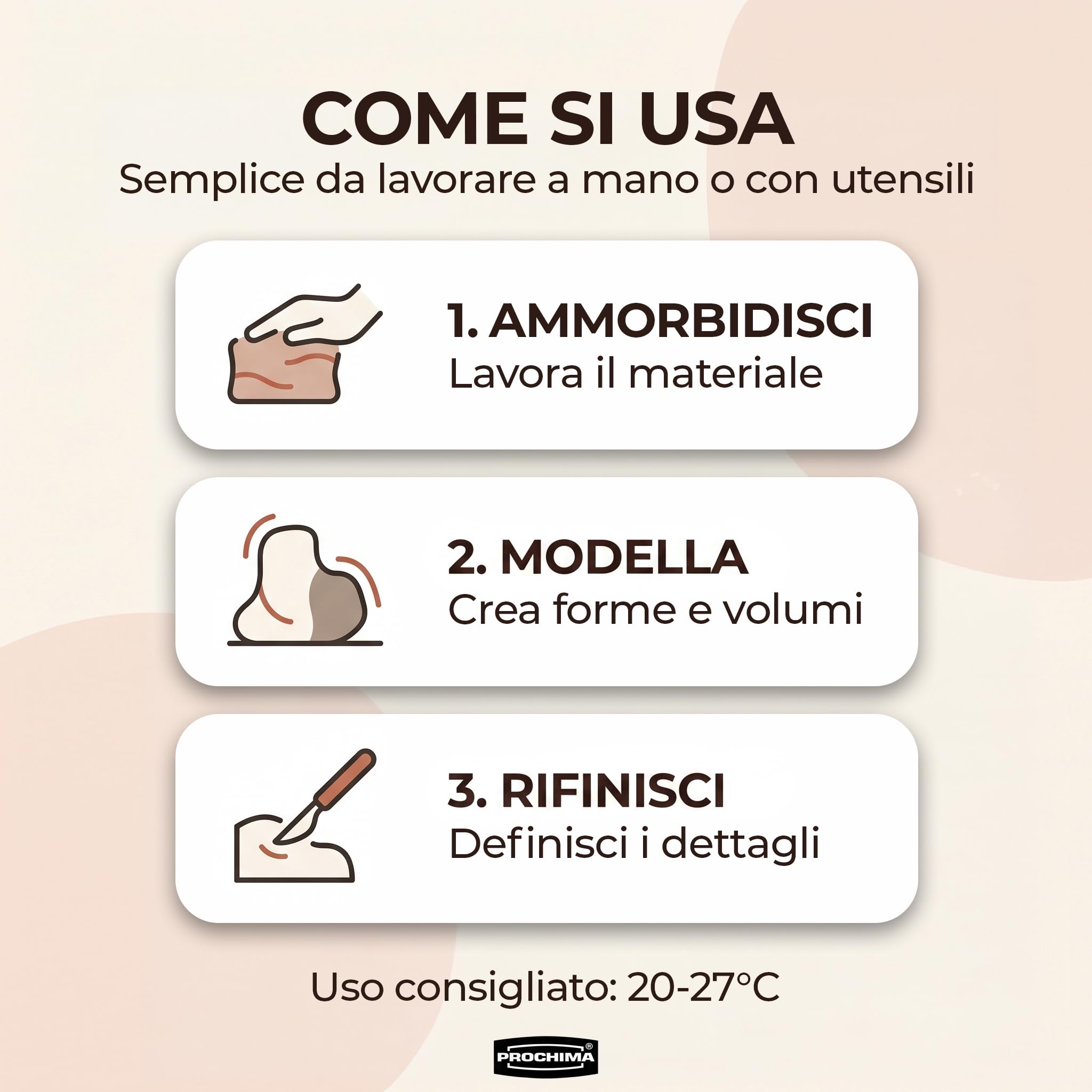 prochima-masterclay-wax-soft-plastilina-a-cera-rossa-senza-zolfo-per-modelli-e-c image 5