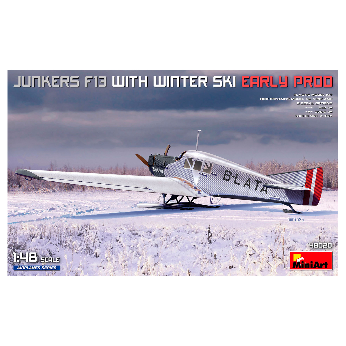 ak-interactive-1-48-junkers-f13-with-winter-ski-early-prod-kit-di-modellismo image 1
