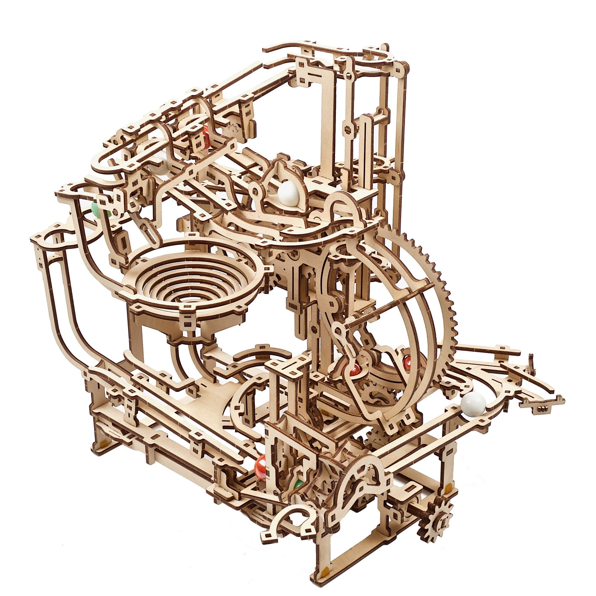 ugears-marble-run-stepped-hoist-pista-per-biglie-modulare-in-legno-da-costruire image 2