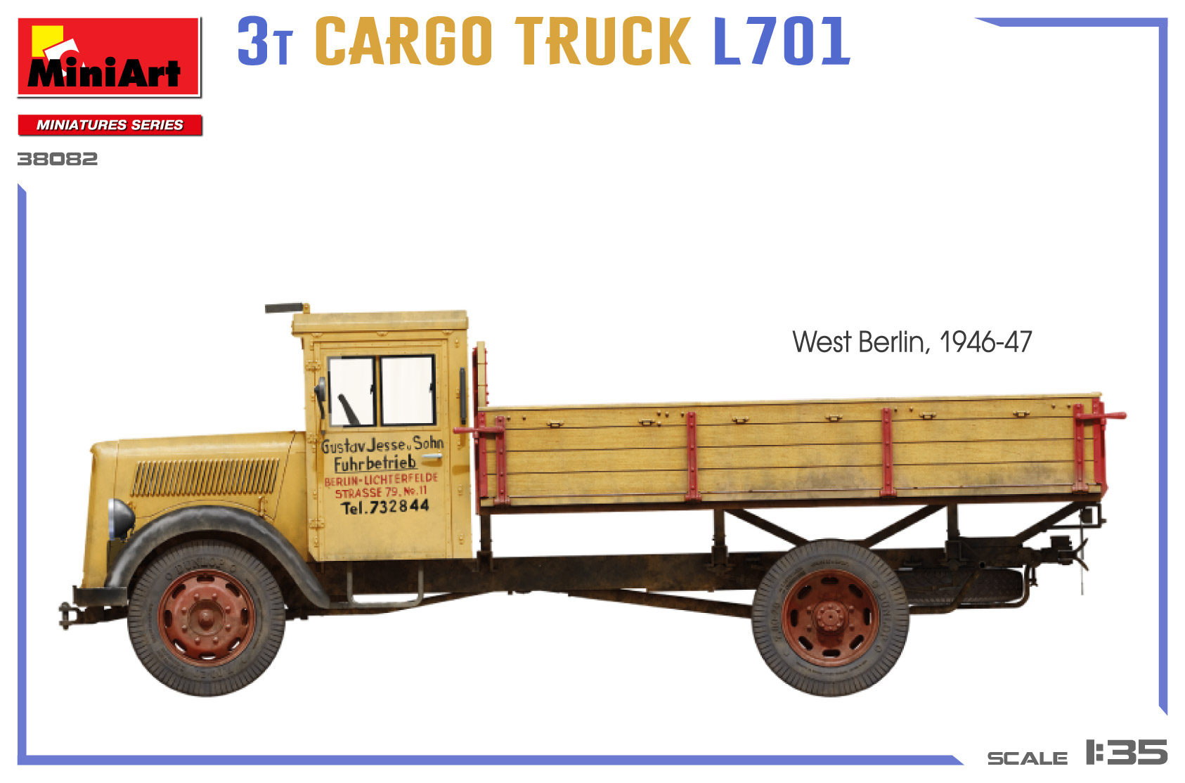 ak-interactive-1-35-3t-cargo-truck-l701-kit-modello-camion-militare image 2