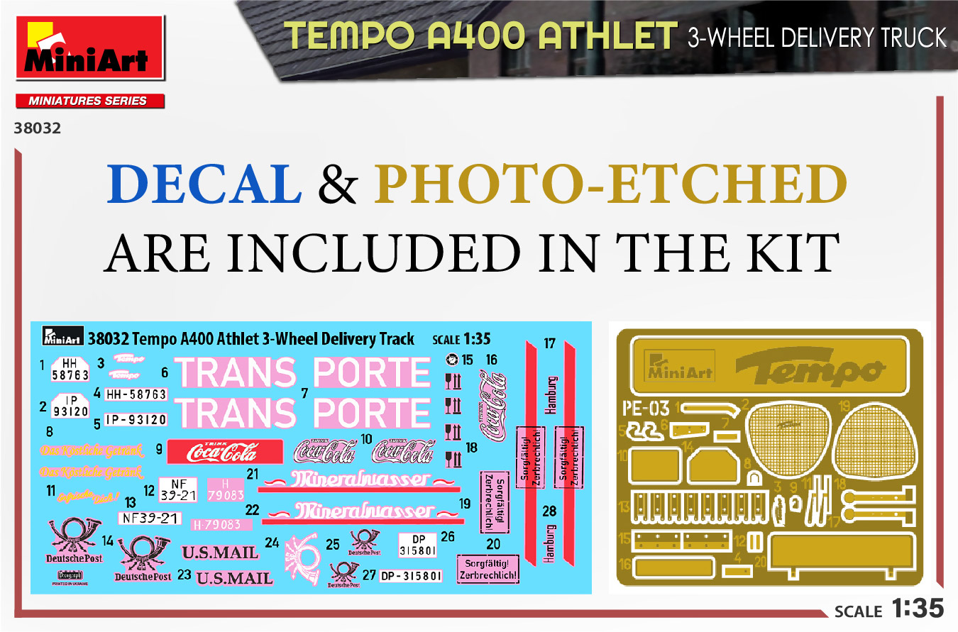 ak-interactive-tempo-a400-athlet-3-wheel-delivery-truck-kit-modellismo-1-35 image 2