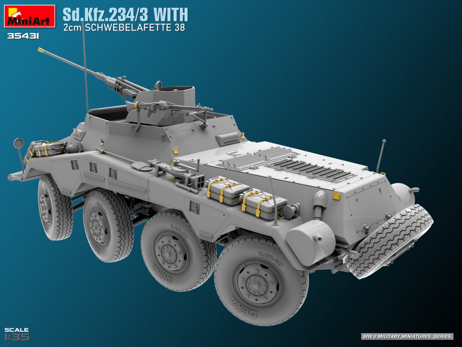 ak-interactive-1-35-sd-kfz-234-3-con-2cm-schwebelafette-38-kit-da-costruire image 6